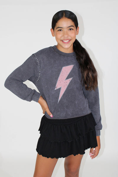 Acid Wash Love Sweatshirt