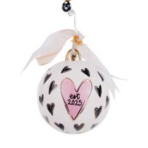 Merry and Married Heart Ornament
