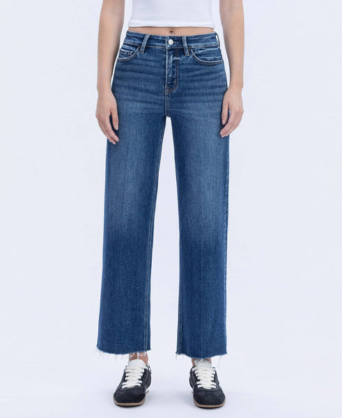 HIGH RISE TROUSER PRESS WIDE LEG JEANS F6327: RATIONAL