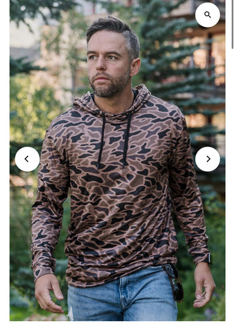 Burlebo performance hoodie gauge camo