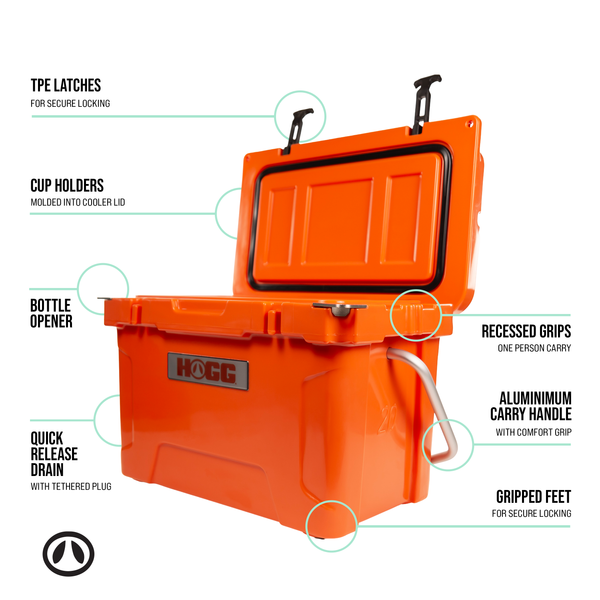 20QT COOLER: CLEAR SKY