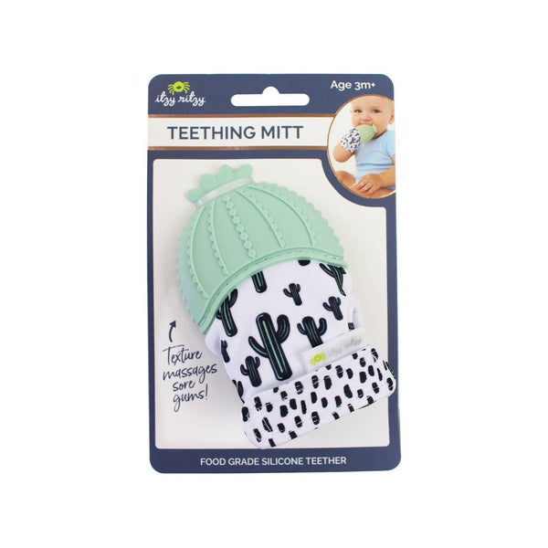 Itzy Mitt™ Silicone Teething Mitts: Leopard