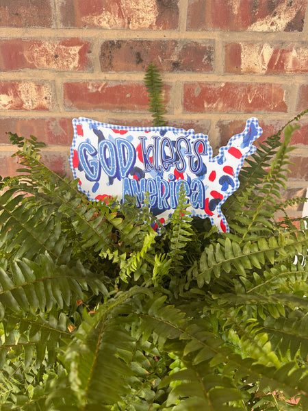 FREEDOM SPLASH - USA: Flower pot