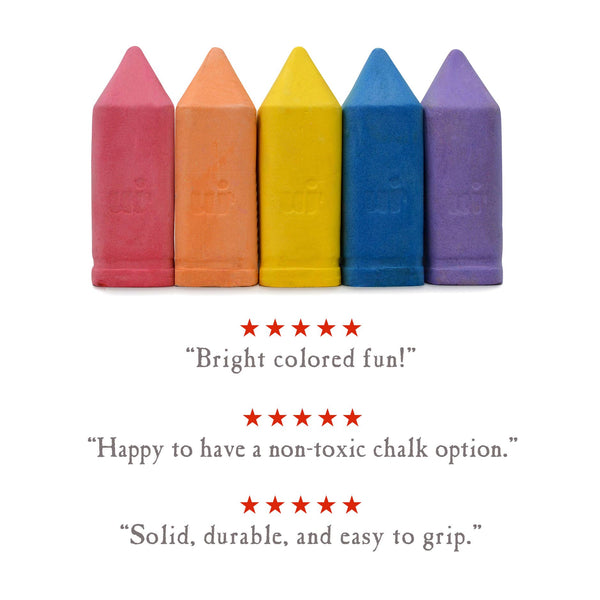 Kids Chunky Sidewalk Chalk -  Non-Toxic - Rainbow
