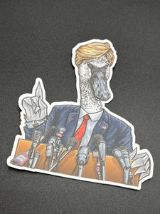 Trumpeter Rally Sticker: Character Focused