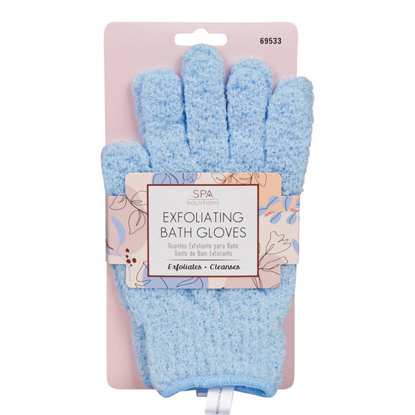 CALA Exfoliating Bath Gloves Shower : Blue