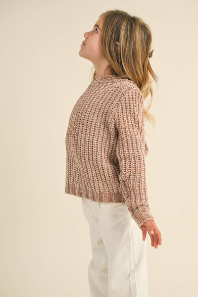 LONG SLEEVE PULL OVER- CHENILLE