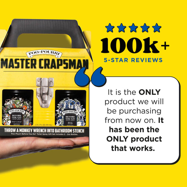 Poo~Pourri Master Crapsman Gift Set 2 pack 2 oz