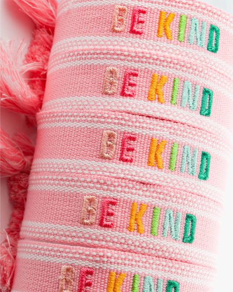 Colorful Embroidered Bracelets: Mint | Be Kind