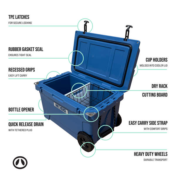 45QT COOLER: Lemon Cream