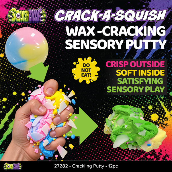 Fun Doh Wax-Cracking Sensory Colorful Putty -