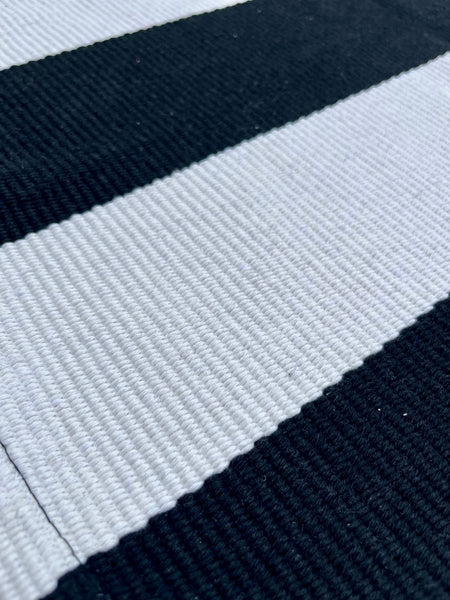 Outdoor Layering Rug, Stripe, size 24x36