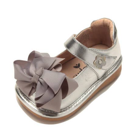 Ready Set Bow Mary Jane - Girls Toddler Squeaky Shoes: Black