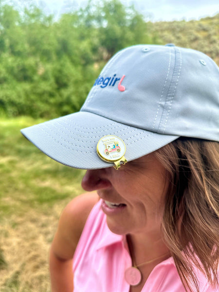 That's How I Roll Women's Golf Ball Marker with Hat Clip: Gold
