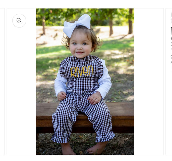 Girls ruffle overalls