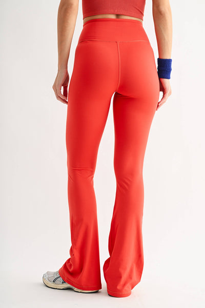 Venice Crossover Waist Yoga Pants: BLACK