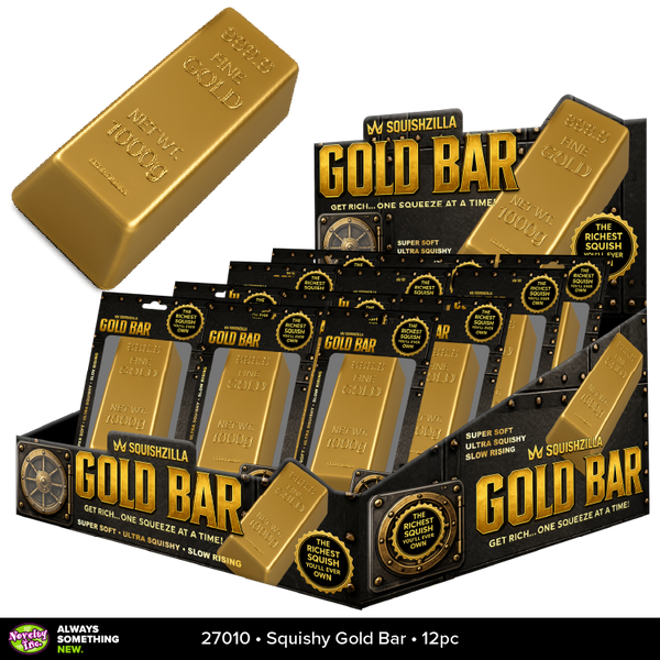 Fun Doh 5" Gold Bar Slow-Rise Squishy Toy