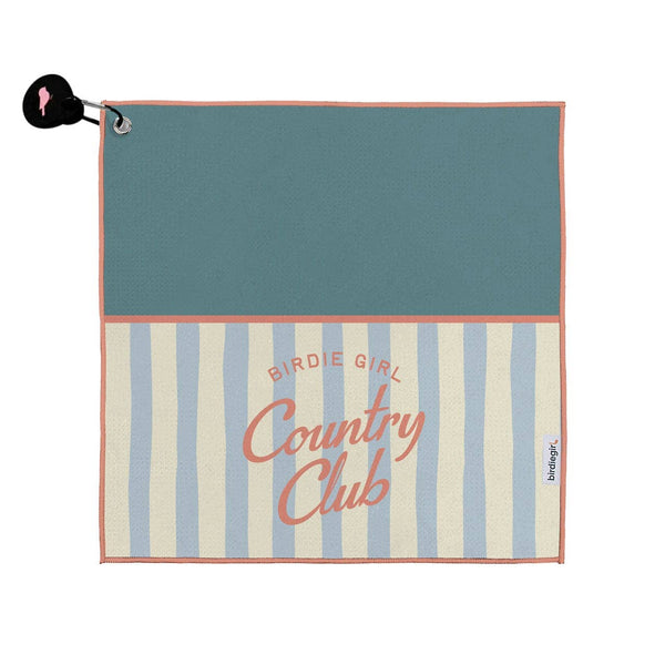 Birdie Girl Country Club Magnetic Golf Towel