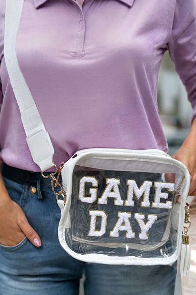 LDC GAME DAY Rugby Football Clear Shoulder Bag: Black