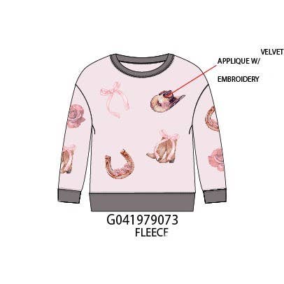 Velvet Western Icons Sweatshirt - TWEEN GIRLS
