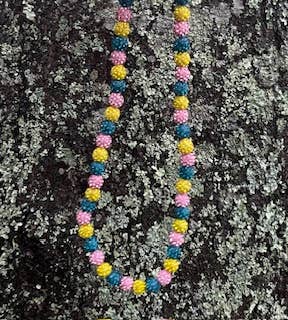 Sports Custom Beaded Drip Necklace