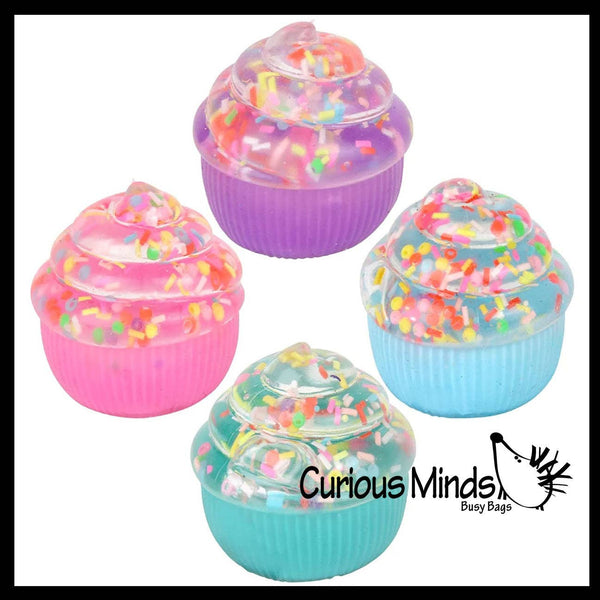 1 Cupcake Shaped Thick Glue/Gel Syrup Molasses Stretch Ball