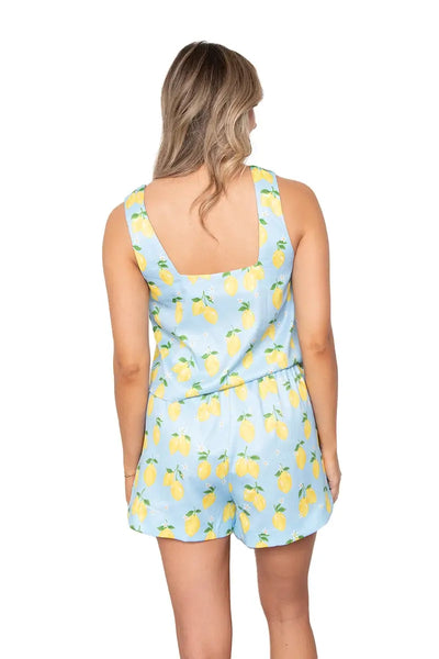 Zesty Lemons Matching Sets: Light Blue
