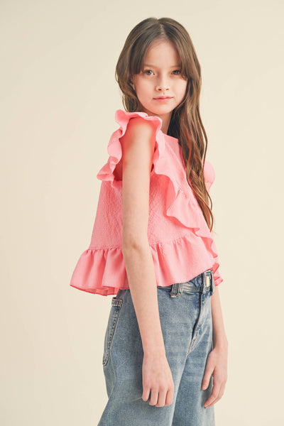 GIRLS ASYMMETRICAL TOP