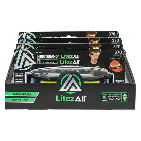 LitezAll Rechargeable Brite Band Headlamp