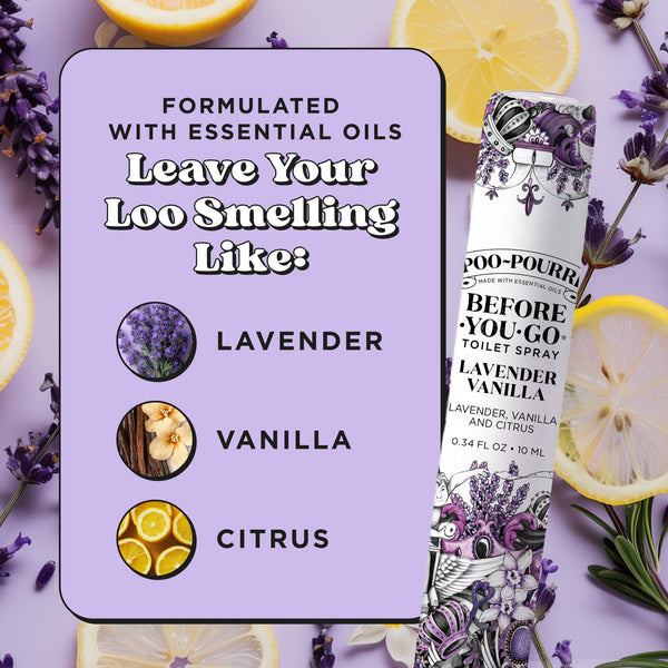 Poo~Pourri Lavender Vanilla 10mL Travel Size