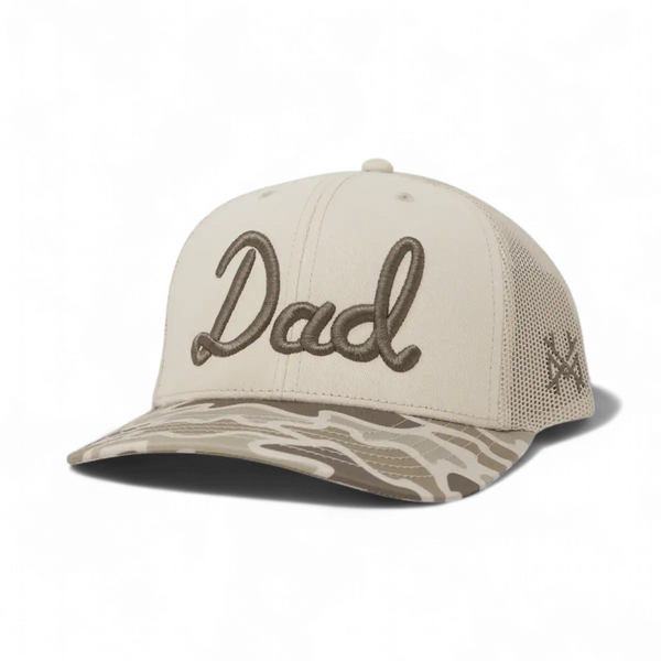Dad Trucker Hat: Retro Bottomland/Natural