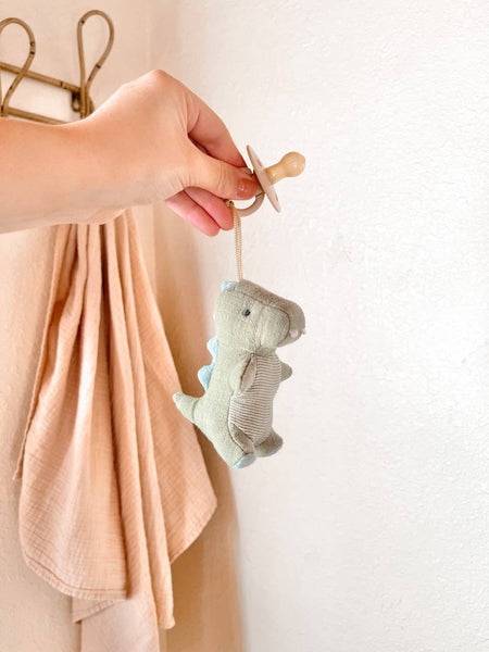 Bitzy Pal Natural Rubber Pacifier & Plush: Cow