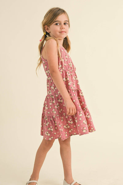 TWEEN KIDS GIRLS STRAPPY TIERED DRESS (4-6X): 4