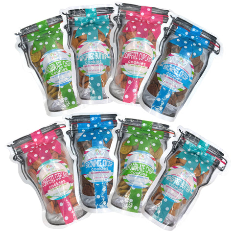 Cookie Mason Jar Pouches - Small