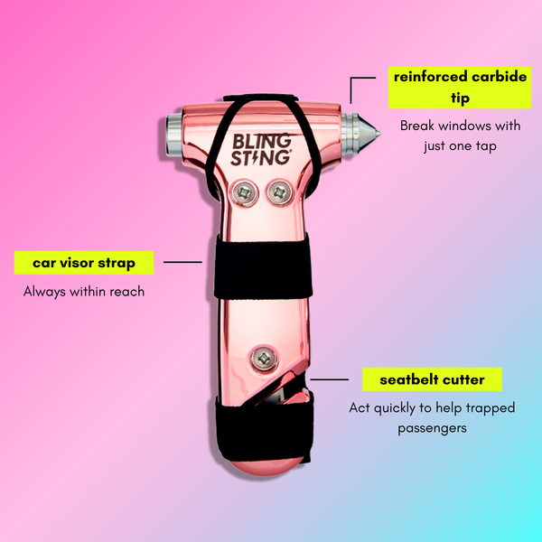Emergency Escape Hammer | Blush 
Pink