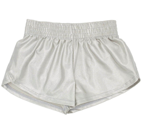 Steph short silver shimmer