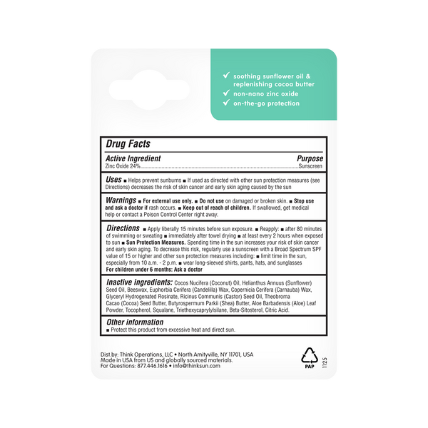 Think Kids SPF 30 Face & Body Sunscreen Stick