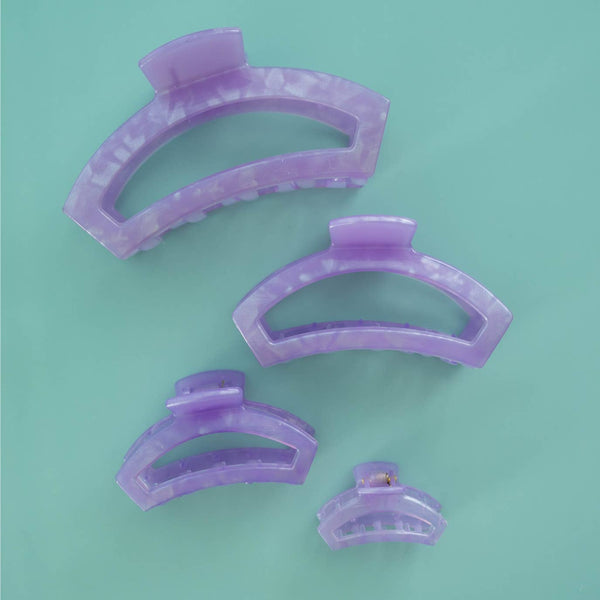 Open Hair Clip | Large | Lavender Mist