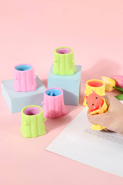 LDC 1PC PU Sticker Relieve Pressure Squishy Toy: Smile / One Size