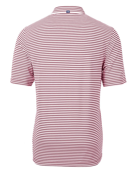 Cutter & Buck Virtue Eco Pique Stripe Recycled Men's Polo: Chutney