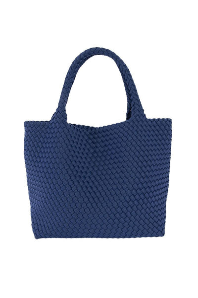 Navy Wholesale Woven Tote Bag: Navy