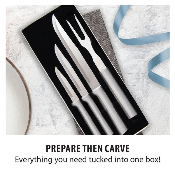 Silver Prepare Then Carve Gift Set