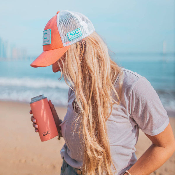 SIC Slim Can Cooler | Matte Coral