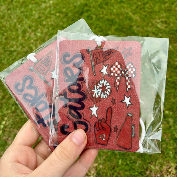 Razorback game day spirit car fresheners : Sandalwood