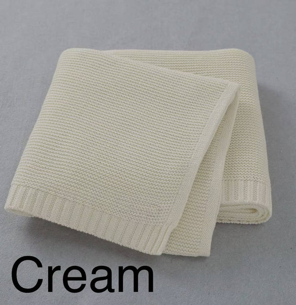 Nap Time Cotton Blanket - ORIGINAL Baby Quilt Blanket : Cream