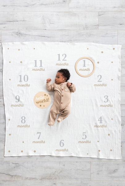 Milestone Blanket & Prop Set Kit, Infant Milestone Markers