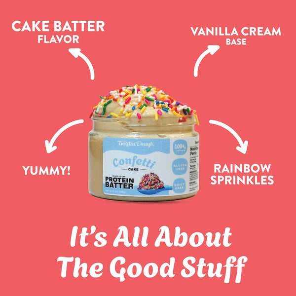 Confetti Protein Batter: KING Size Jar= 12oz