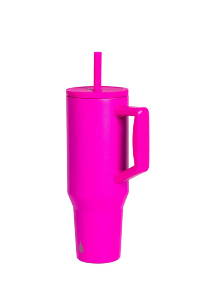 Commuter Insulated Straw Tumbler 40oz - Hot Pink
