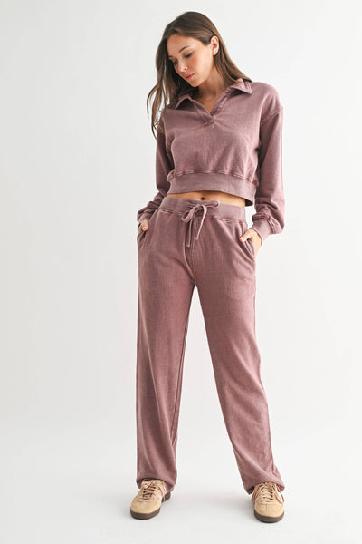 Highland Jacquard Lounge Pant: DEEP NAVY