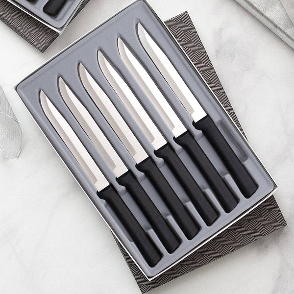 Black Six Utility/Steak Knives Gift Set